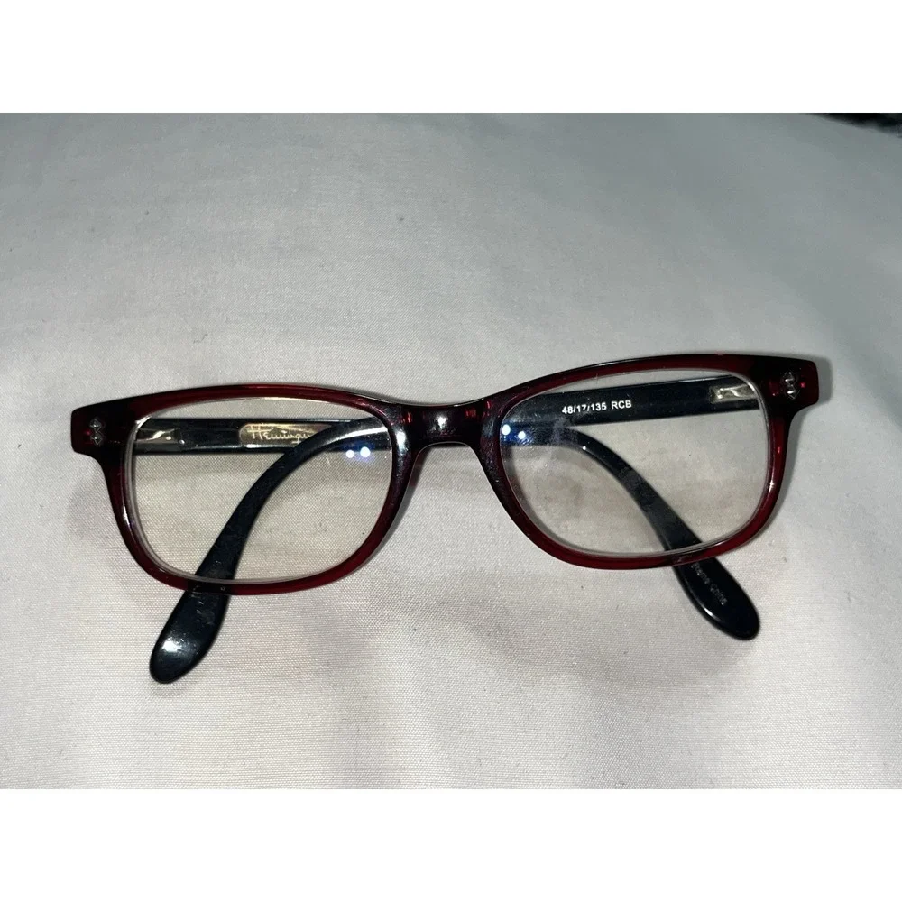 Ernest Hemingway 4617 MBP 48-17-135 Black/Red Full Rim Eyeglasses Frame